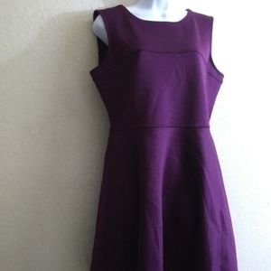 Daisy Fuentes, purple casual business dress, L